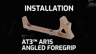 How To Install AR15 Angled Foregrips  AR15 Quick Tips [upl. by Faso968]