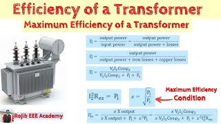 Efficiency of Transformer at Full and Half Load  Maximum Efficiency of a Transformer Bangla [upl. by Einnahc]