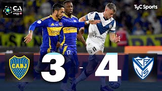 Boca 3  4 Vélez  EN UN PARTIDAZO EL FORTÍN ELIMINÓ AL XENEIZE  Copa Argentina 2024  Semifinales [upl. by Reffinnej]