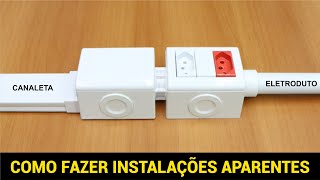 COMO FAZER INSTALAÇÕES APARENTES [upl. by Yelnikcm]