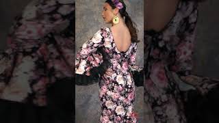 Modelo Requiebro  Aires de Feria trajes de flamenca 2019 [upl. by Ahtel]