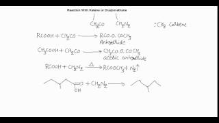 Reaction of Ketene and carboxylic Acids [upl. by Brenk]