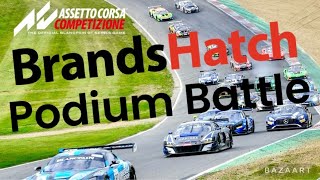 ACC  Online  Brands Hatch Podium Battle [upl. by Melli318]