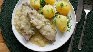 Münsterländer Rindfleisch mit Zwiebelsauce Rezept  Westphalian Beef with Onion Sauce  ENG SUBS [upl. by Geminius]