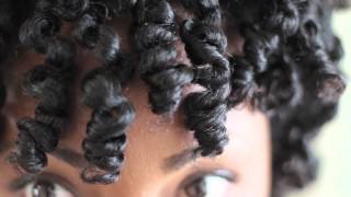 Bantu Knot Out Tutorial on Natural Hair [upl. by Alodee713]