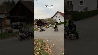 Stadt vs Dorf Thema Kreuzung 🔥🔥🔥 dorf automobile dorfkind funny fun gokart fail comedy [upl. by Hebe]