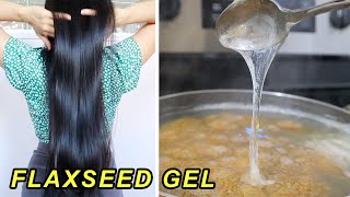 How to make FLAXSEED GEL for faster HAIR GROWTH ✨ Get long shiny soft healthy hair [upl. by Lairea]