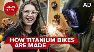 How Is A Titanium Bike Made  Inside The Moots Factory [upl. by Jabin]