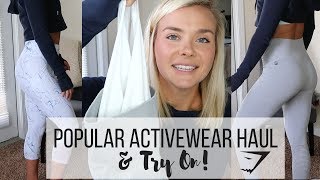 GYMSHARK FABLETICS amp KIAVA TRY ON  POPULAR INSTAGRAM ACTIVEWEAR [upl. by Erual412]