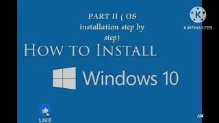 how to install windows 10 part II [upl. by Nyvets]