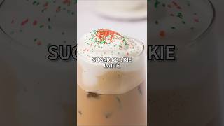 The BEST Sugar Cookie Latte amoretti christmas recipe coffee dessert drink [upl. by Yennaiv706]