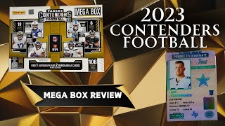 2023 Contenders Football Mega Box Review [upl. by Nibroc]