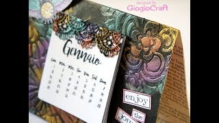 Tutorial How to make a MixedMedia table calendar [upl. by Tikna139]