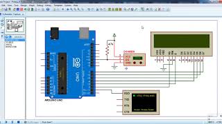 Arduino with DS18B20 and LCD  Proteus simulation [upl. by Benioff]