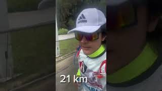 Nuestros primeros 21 km marathontraining mediomaraton runner running maratonentrenamiento [upl. by Lednik]