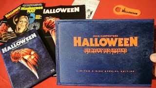 HALLOWEEN Holzbox inkl Mediabook BluRay Set Inked Pictures Unboxing John Carpenter [upl. by Gareri]