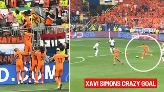 Xavi Simons Crazy Goal Vs England  Netherlands 10 England  Euro 2024 [upl. by Dido]