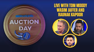 Auction day LIVE  With Tom Moody and Wasim Jaffer [upl. by Bertasi]