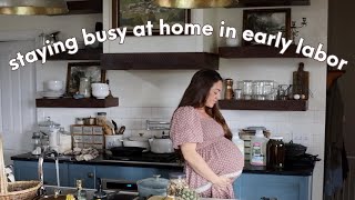 Laboring at Home Vlog  Long labor with fifth baby [upl. by Aenat]