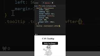 How to create CSS Tooltip  shorts css tooltips [upl. by Hcra]