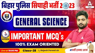 Bihar Police Constable 2023  Bihar Police Science MCQs Class by Rajesh Porwal Sir 28 [upl. by Anaytat400]