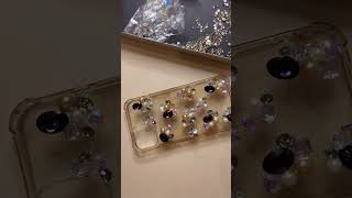 Making a customised phone cover craft beadwork rhinestoneart [upl. by Frederick]