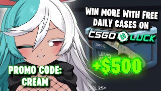 Winning Combo CSGOLuck Free Daily Cases [upl. by Xonnel]