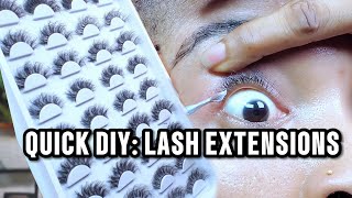 Eyelash Strip to EXTENSIONS  StepbyStep Transformation [upl. by Aremus]