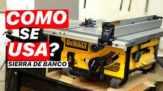 COMO SE USA SIERRA DE BANCO DeWALT DW 745 LA MEJOR DE TODAS  PROYECTO MUEBLE [upl. by Bunder]