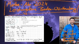 MatheAbi 2024 in BW Leistungskurs  Teil A Wahlaufgabe 6 [upl. by Eelrak272]