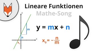 Lineare Funktionen MatheSong [upl. by Milon]