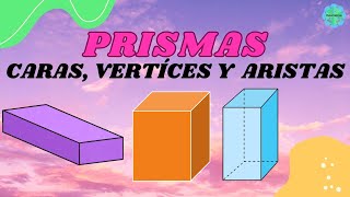 PRISMAS  Caras Vertices Aristas Cuerpos geometricos 😍 [upl. by Jodi]