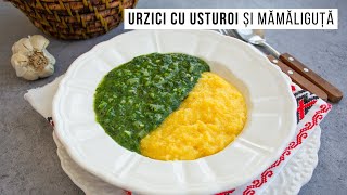 Mâncare de urzici cu usturoi și mămăliguță Rețeta de post  Bucate Aromate [upl. by Natie]