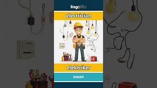 🇬🇧🇸🇪 electrician  elektriker  learn English  låt oss lära oss engelska [upl. by Rosanna]