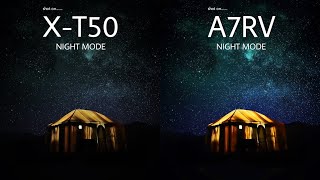 The New FUJIFILM XT50 VS Sony A7RV  NIGHT MODE  Camera Test [upl. by Assirehs697]