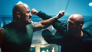 Hobbs vs Shaw Fight Scene Furious 7 2015 Movie Clip HD [upl. by Assilam]