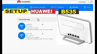 🌐 SETUP HUAWEI B535 LEWAT PC [upl. by Lein900]