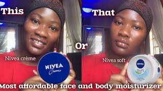 My Honest Review on Nivea Soft amp Nivea Crème  which is suitable for your skin type [upl. by Silohcin]