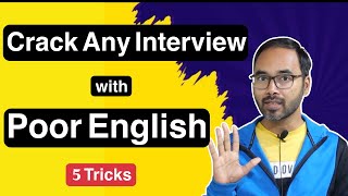 How to clear interviews with weak English  Top 5 tips and tricks to improve english [upl. by Yrakcaz721]