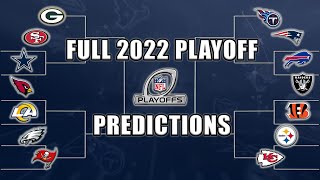 Full 2022 NFL Playoff Predictions Who wins the Super Bowl [upl. by Shantha]