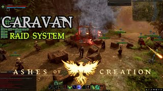 Ashes of Creation Caravan System and PVP Combat [upl. by Eelak949]