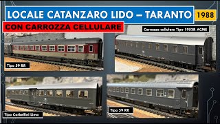 Treno Locale Catanzaro Lido  Taranto con carrozza Cellulare 1988 [upl. by Reivazx]