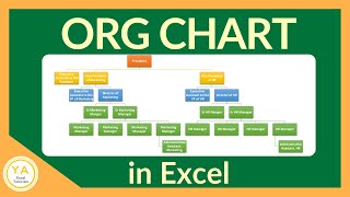 How to Make an Organizational Chart in Excel  Tutorial [upl. by Rekoob]