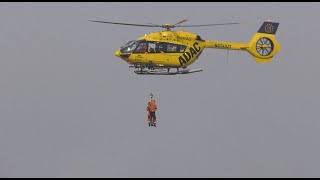 DRAMATISCHE PERSONENRETTUNG WÄHREND AUFLAUFENDEM WASSER AUS DEM WATT BEI NORDDEICH [upl. by Odidnac]