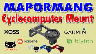 Mapormang Cyclocomputer Mount Unpacking Installation amp Review [upl. by Esenahs]