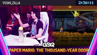 Paper Mario The ThousandYear Door by YoshiZilla in 23611  Awesome Games Done Quick 2024 [upl. by Safoelc]