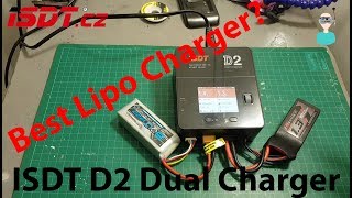 ISDT D2 200W 20A AC Dual Channel Output Smart Battery Balance Charger [upl. by Kcirredal]