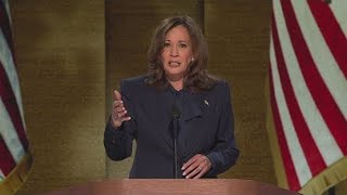 Kamala Harris slams Donald Trump during DNC acceptance speech [upl. by Eibrik]