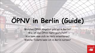 Nahverkehrsnetz Berlin Guide [upl. by Ynohtnaleahcim]