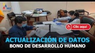 Actualización de Datos del MIES para el BONO DE DESARROLLO HUMANO wwwinclusiongobec [upl. by Barbuto665]